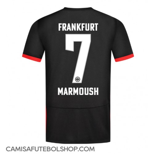 Camisa de time de futebol Eintracht Frankfurt Omar Marmoush #7 Replicas 2º Equipamento 2024-25 Manga Curta